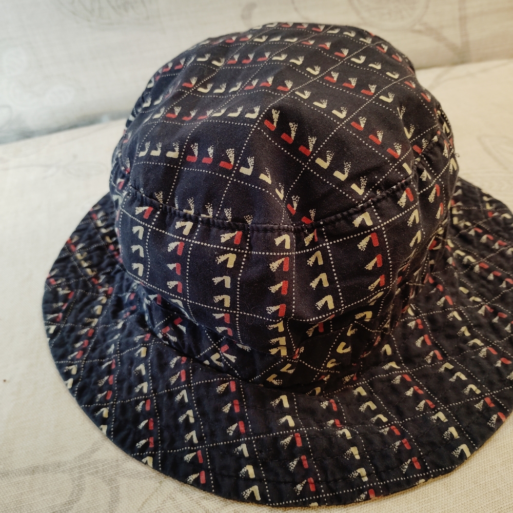 mecca Blue Bucket Hat with Red and Cream Accents